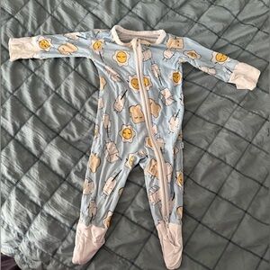 Little sleepies NB onesie